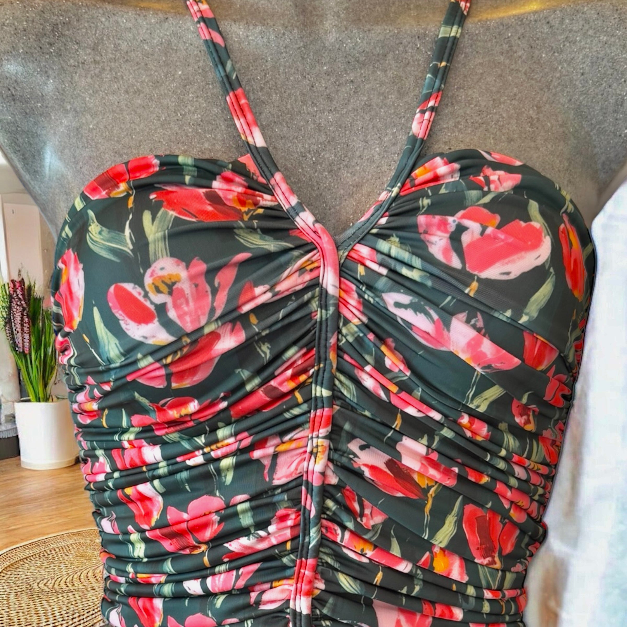 Traje de baño dama entero control abdominal Tulipán