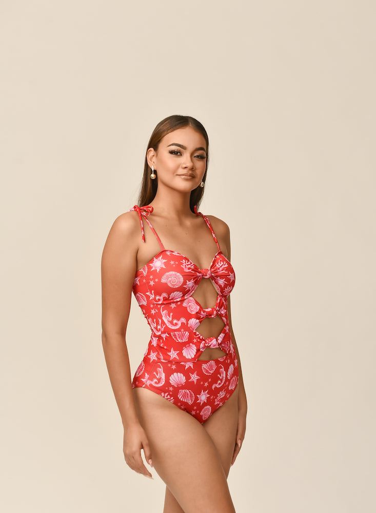 Traje de baño dama nudos entero Vibras del Mar