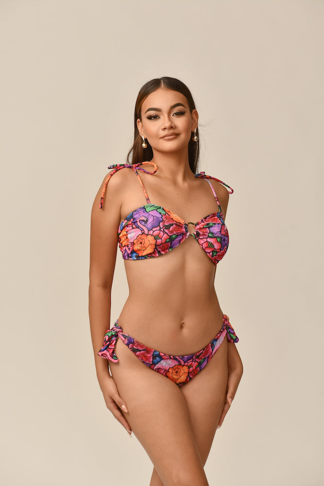 Traje de baño dama bikini Tehuana Tropical