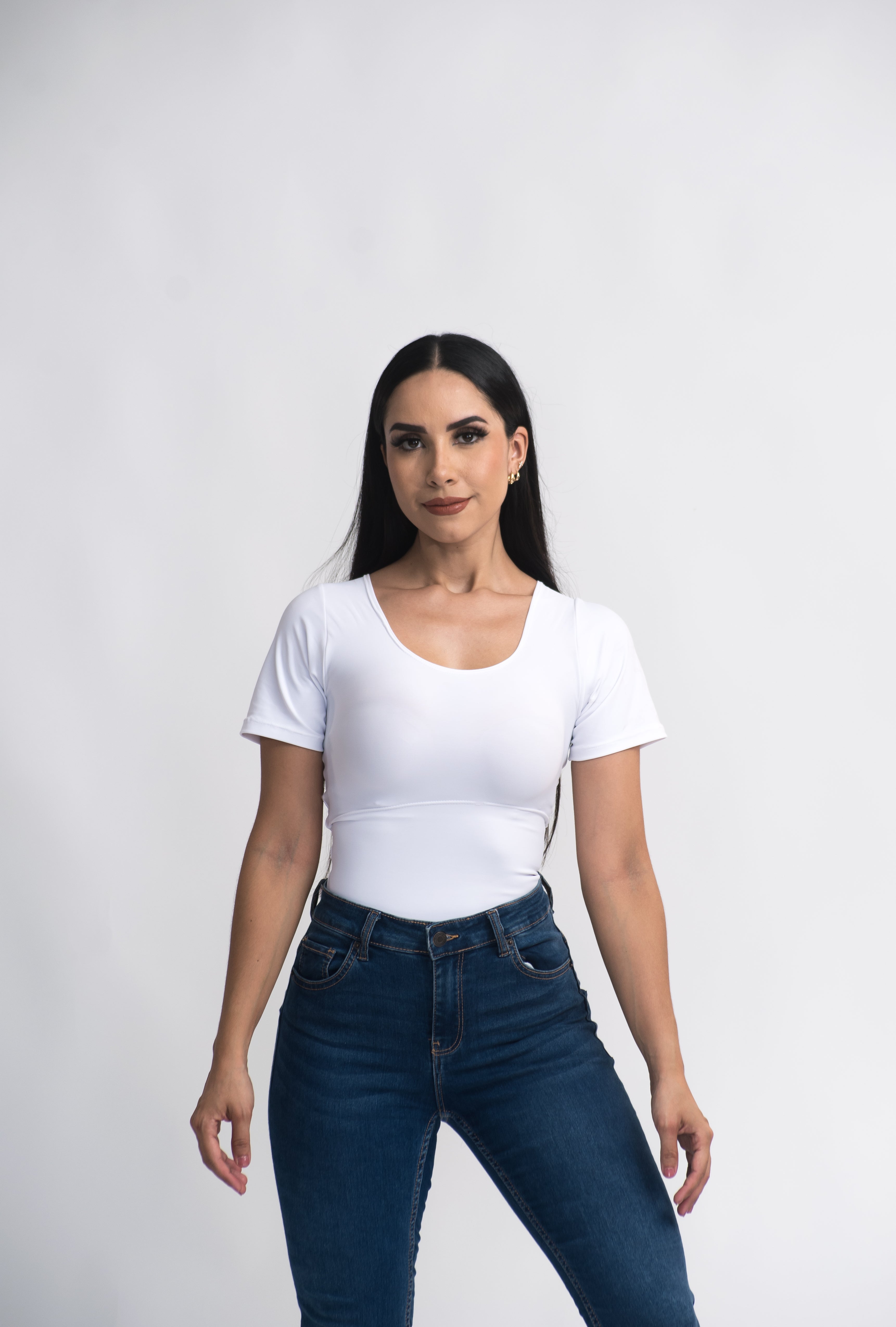 Body Reductor con mangas blanco