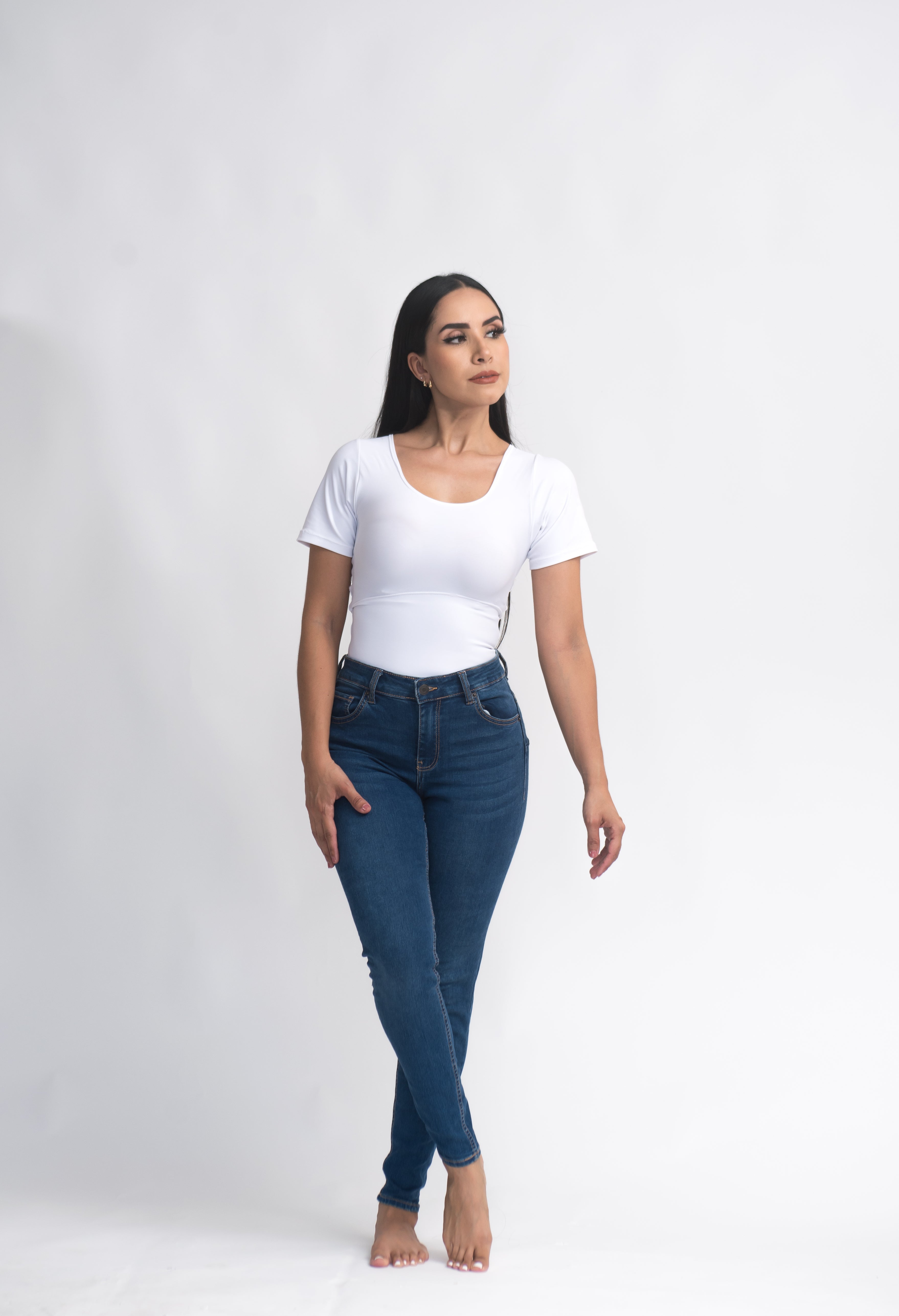 Body Reductor con mangas blanco