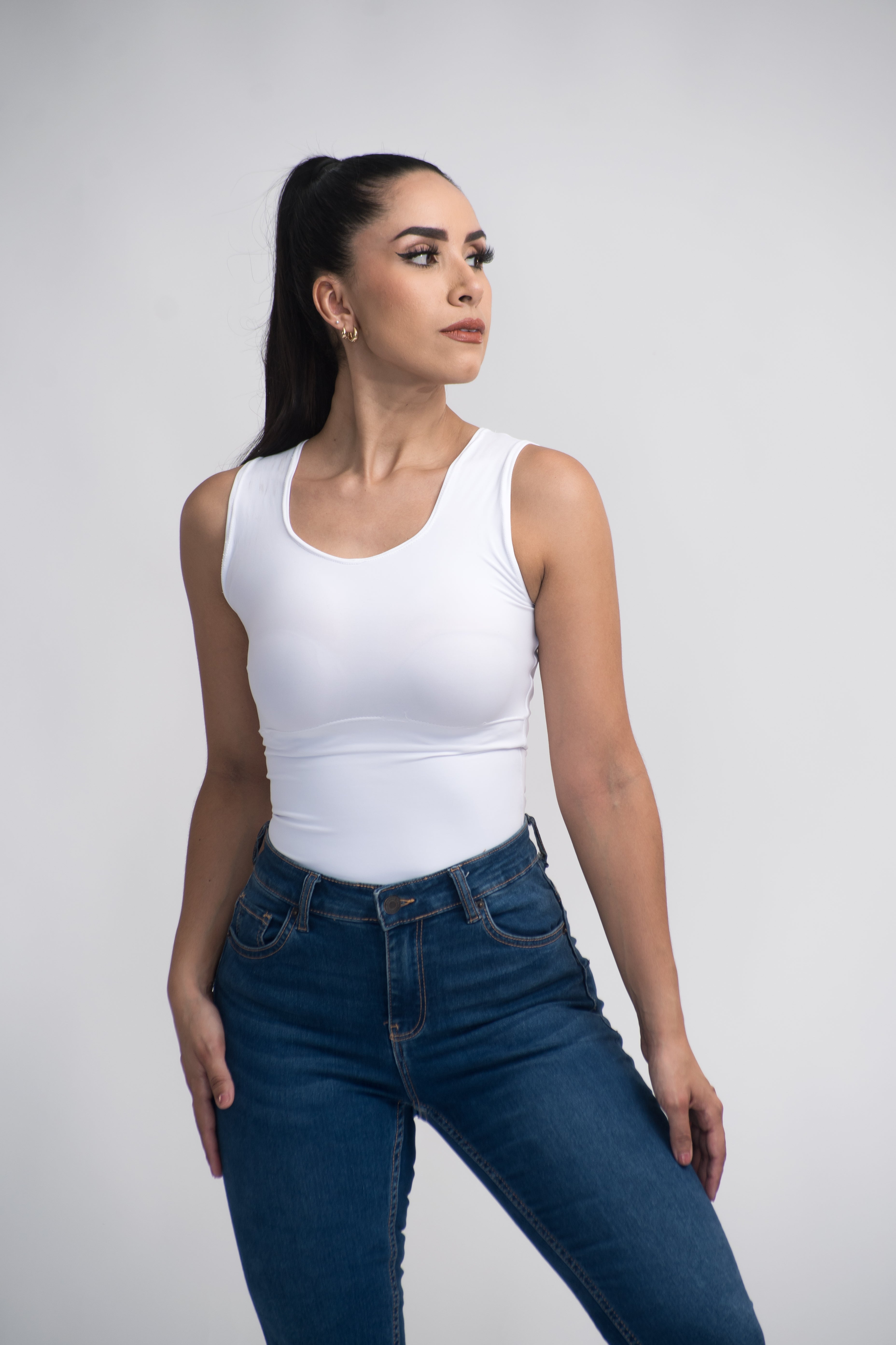Body Reductor blanco tirantes