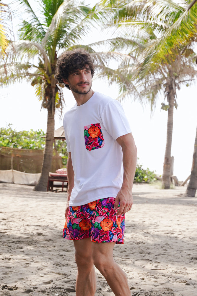 Playera personalizada caballero Tehuana Tropical