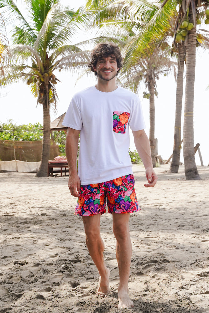 Playera personalizada caballero Tehuana Tropical