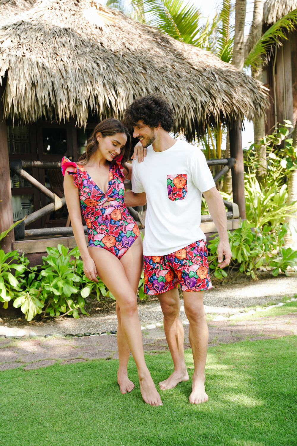 Playera personalizada caballero Tehuana Tropical