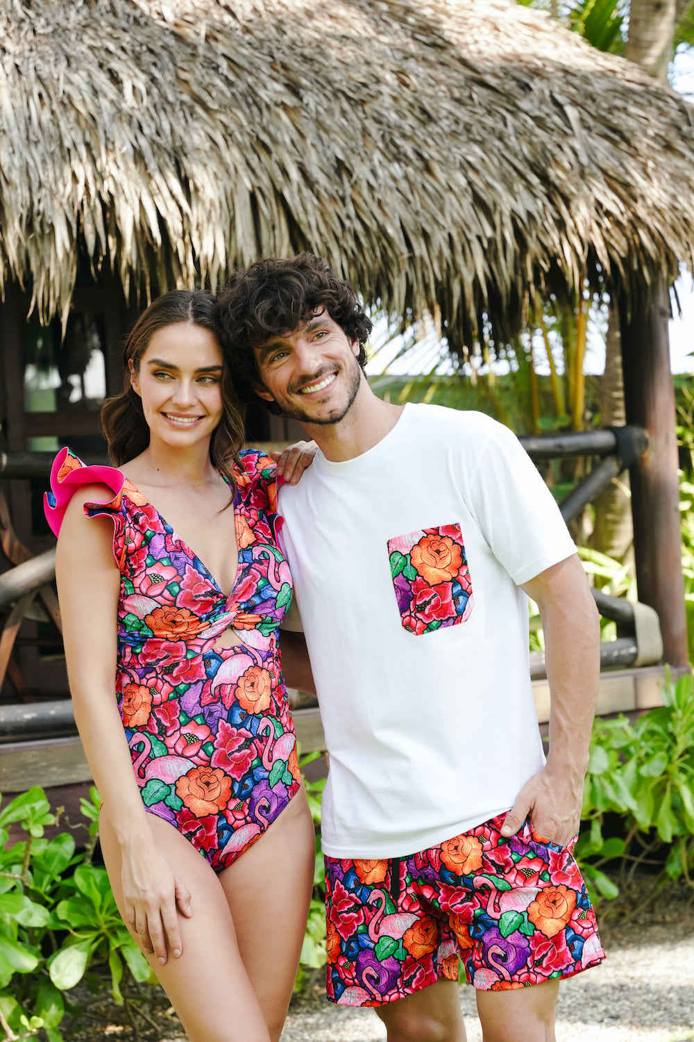 Playera personalizada caballero Tehuana Tropical