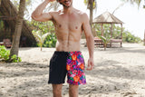Cargar imagen en el visor de la galería, Traje de baño caballero short Tehuana Tropical Bicolor