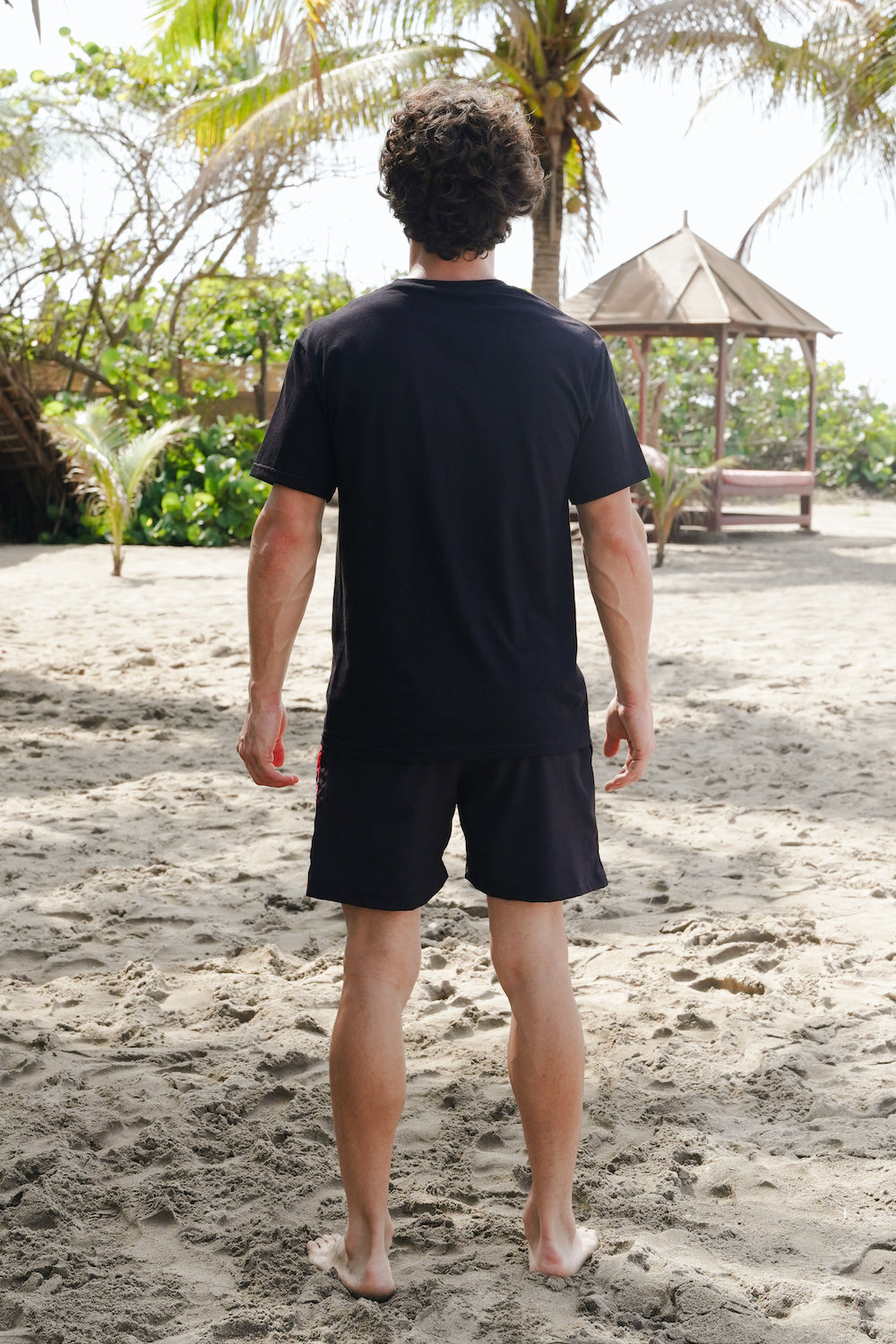 Playera personalizada caballero Tehuana Tropical Negra