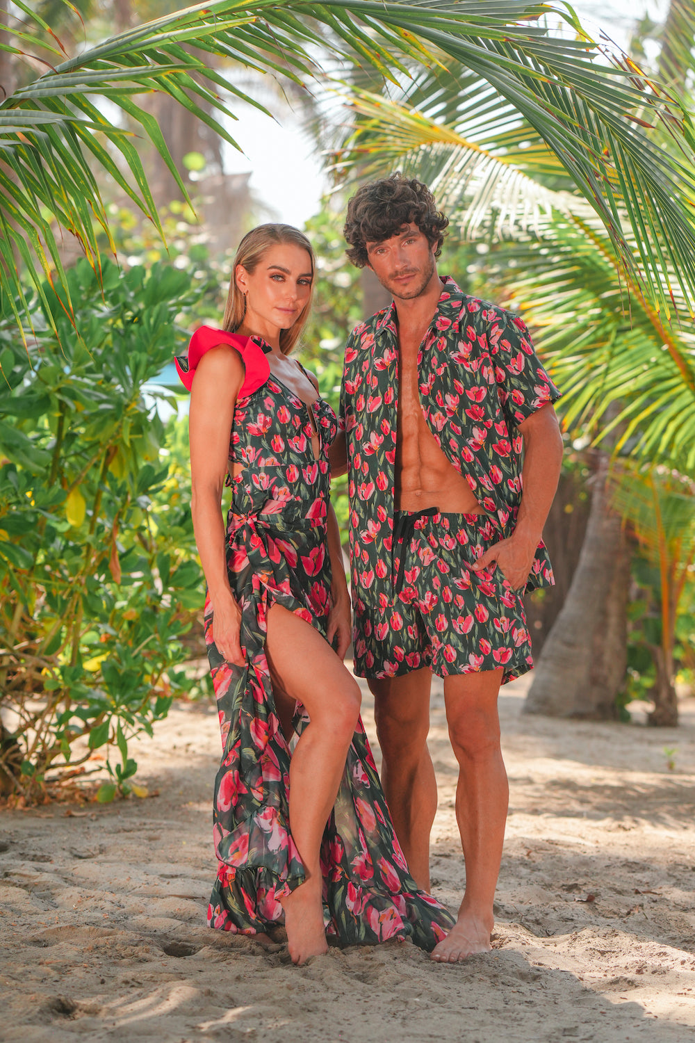 Traje de baño dama entero control abdominal moño Tulipán