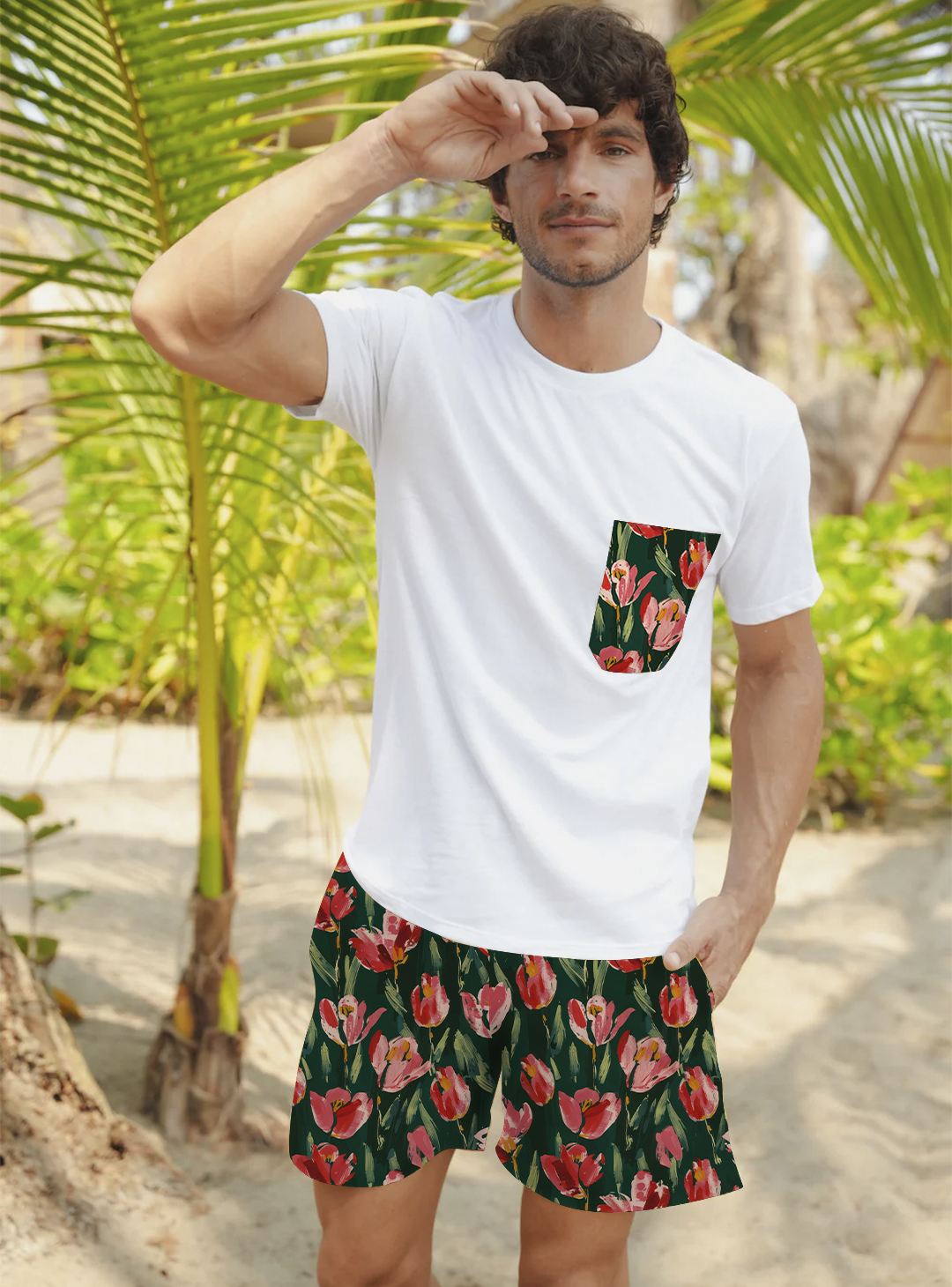 Traje de baño caballero short Tulipán
