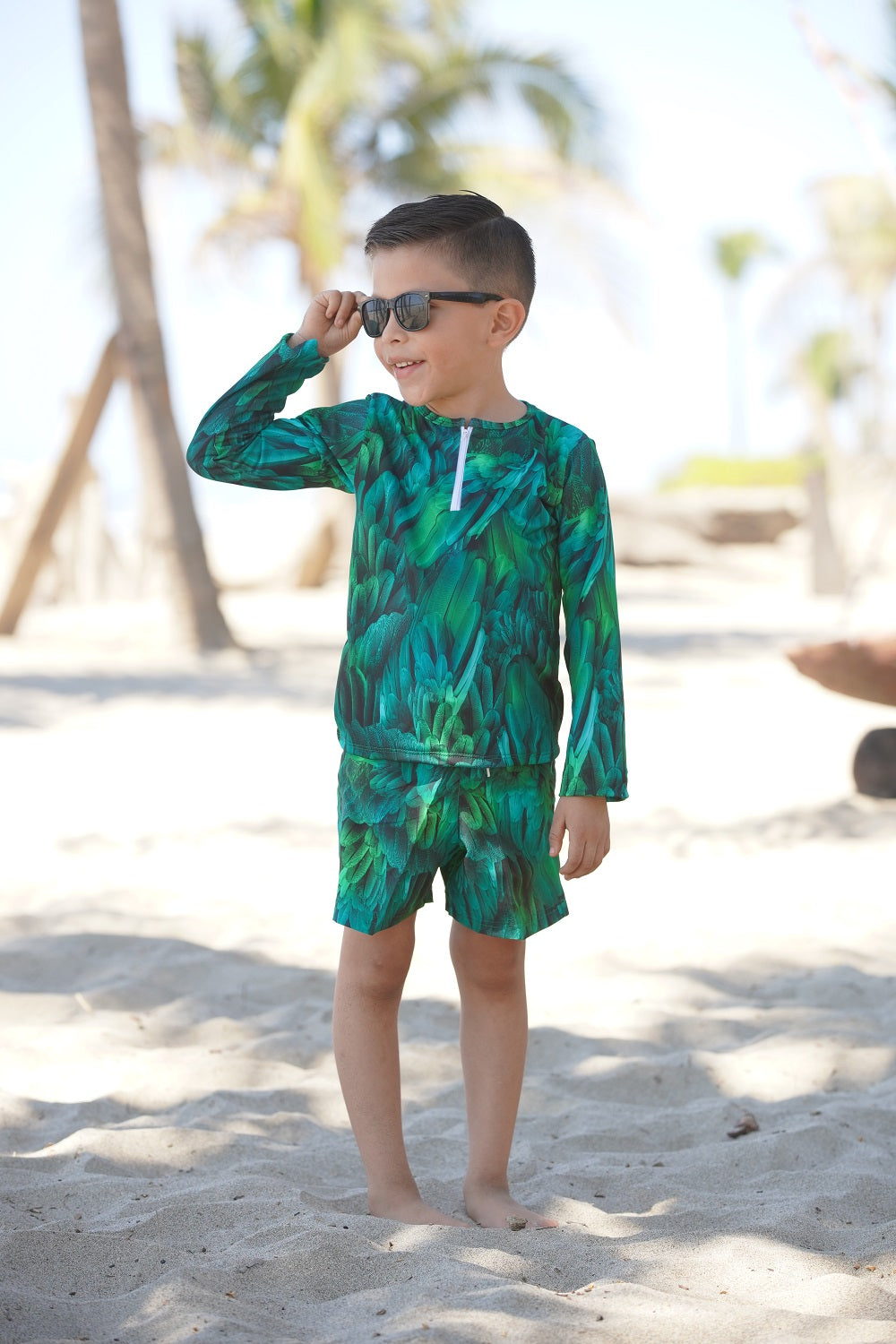 Quetzal boy short swimsuit