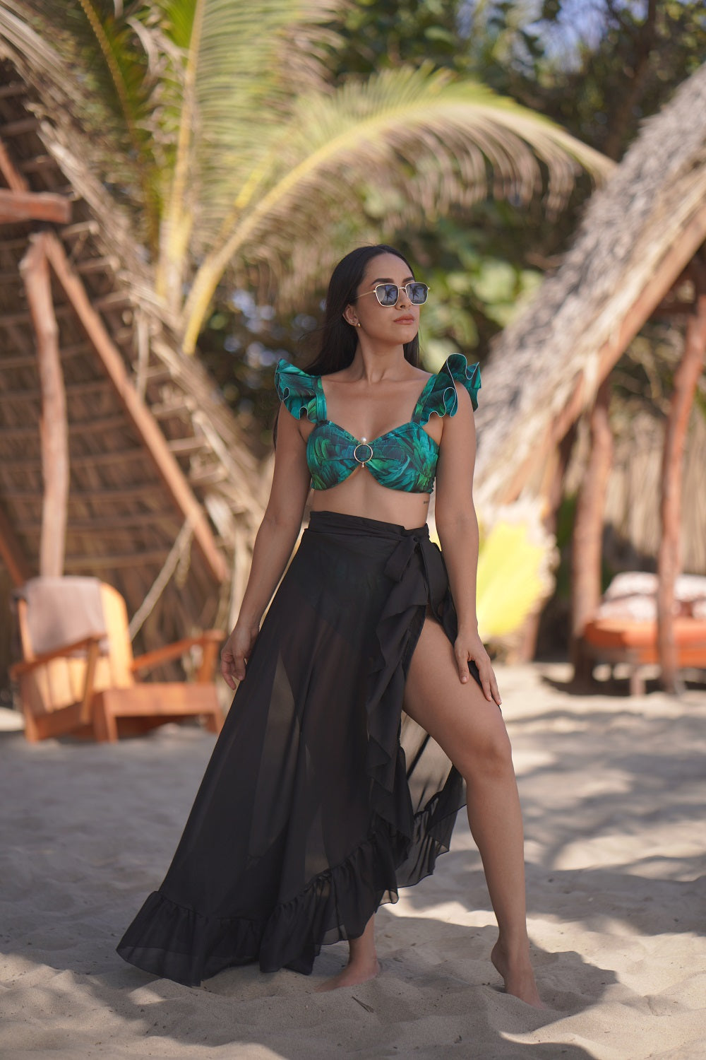 Traje de baño dama cintura alta control abdominal Quetzal
