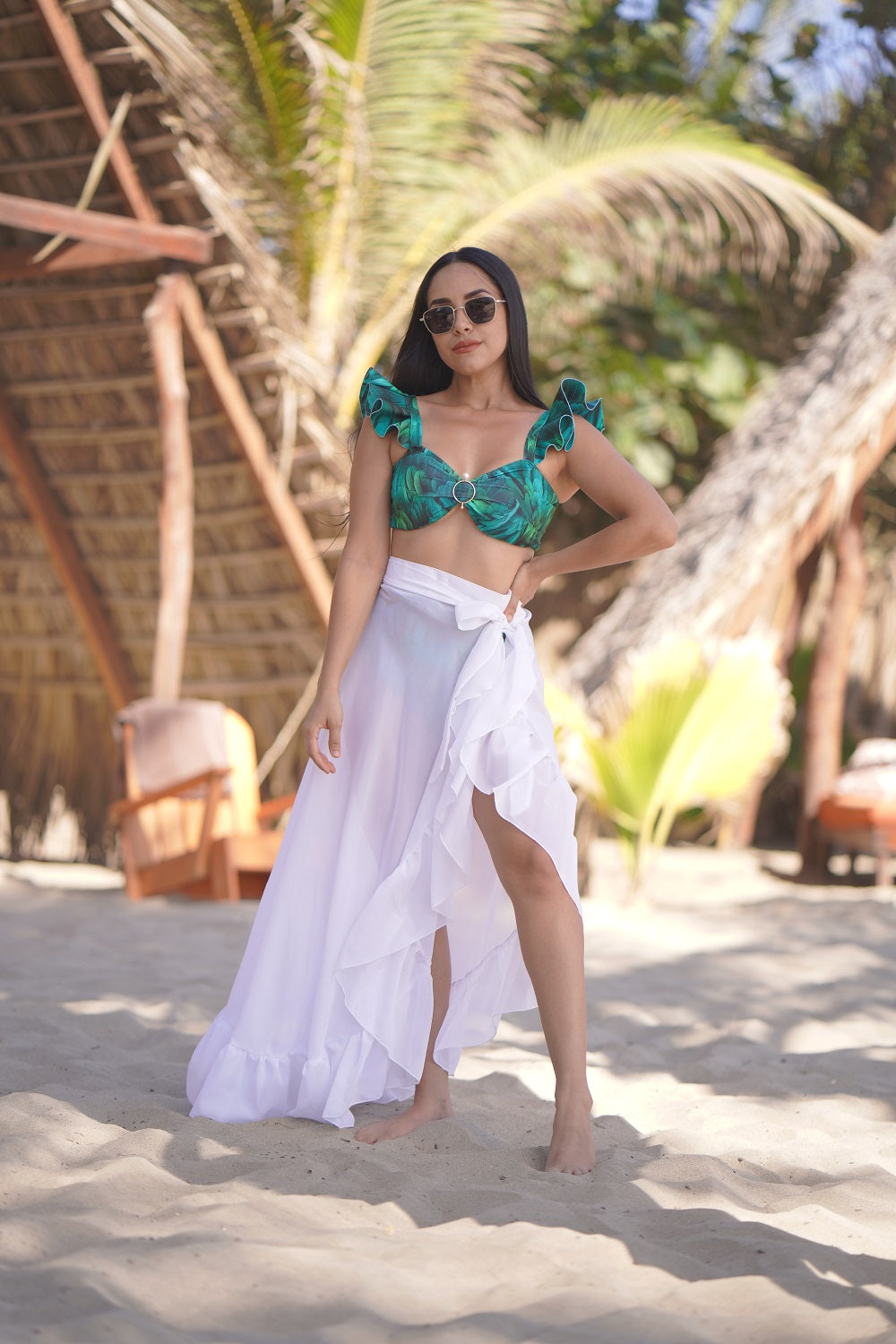 Traje de baño dama cintura alta control abdominal Quetzal