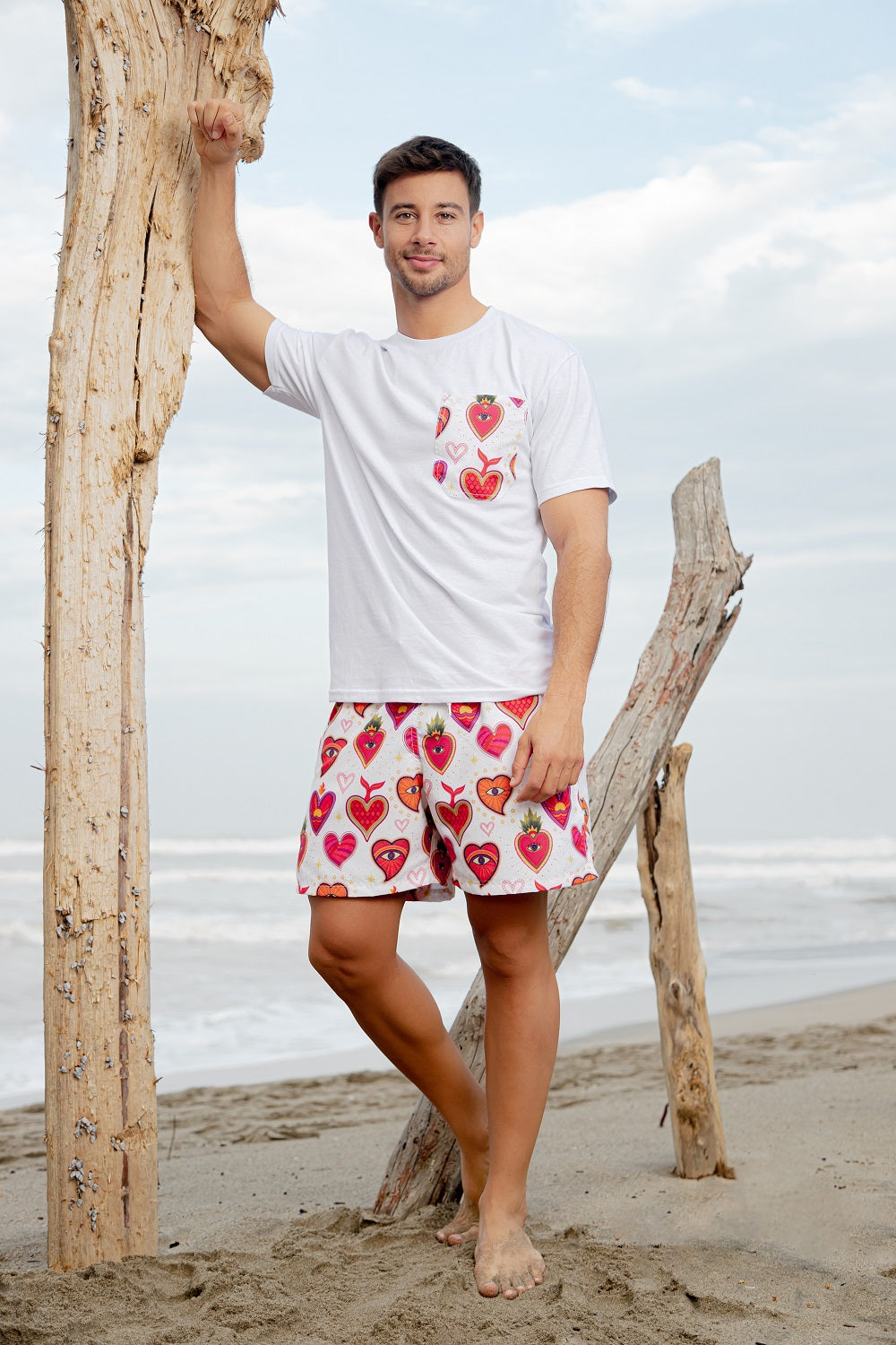 Playera personalizada caballero Milagritos Mexicanos blanco