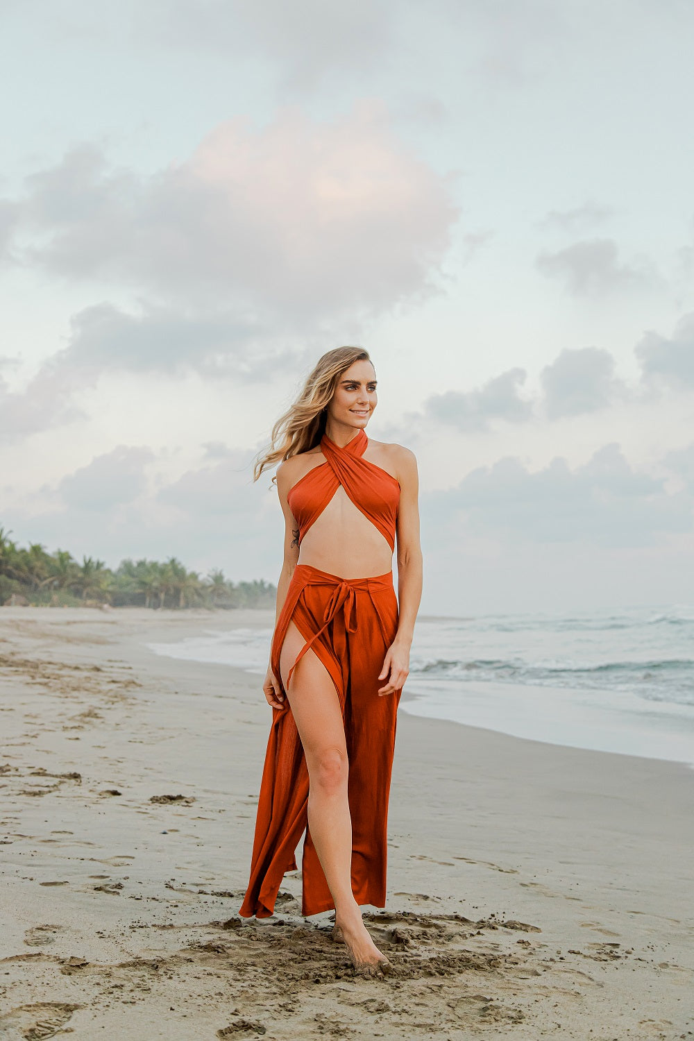 Beach outlet lady set Aria rust