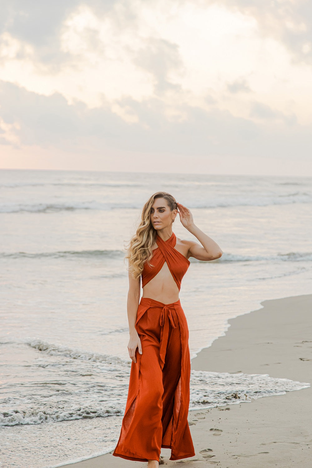 Beach outlet lady set Aria rust