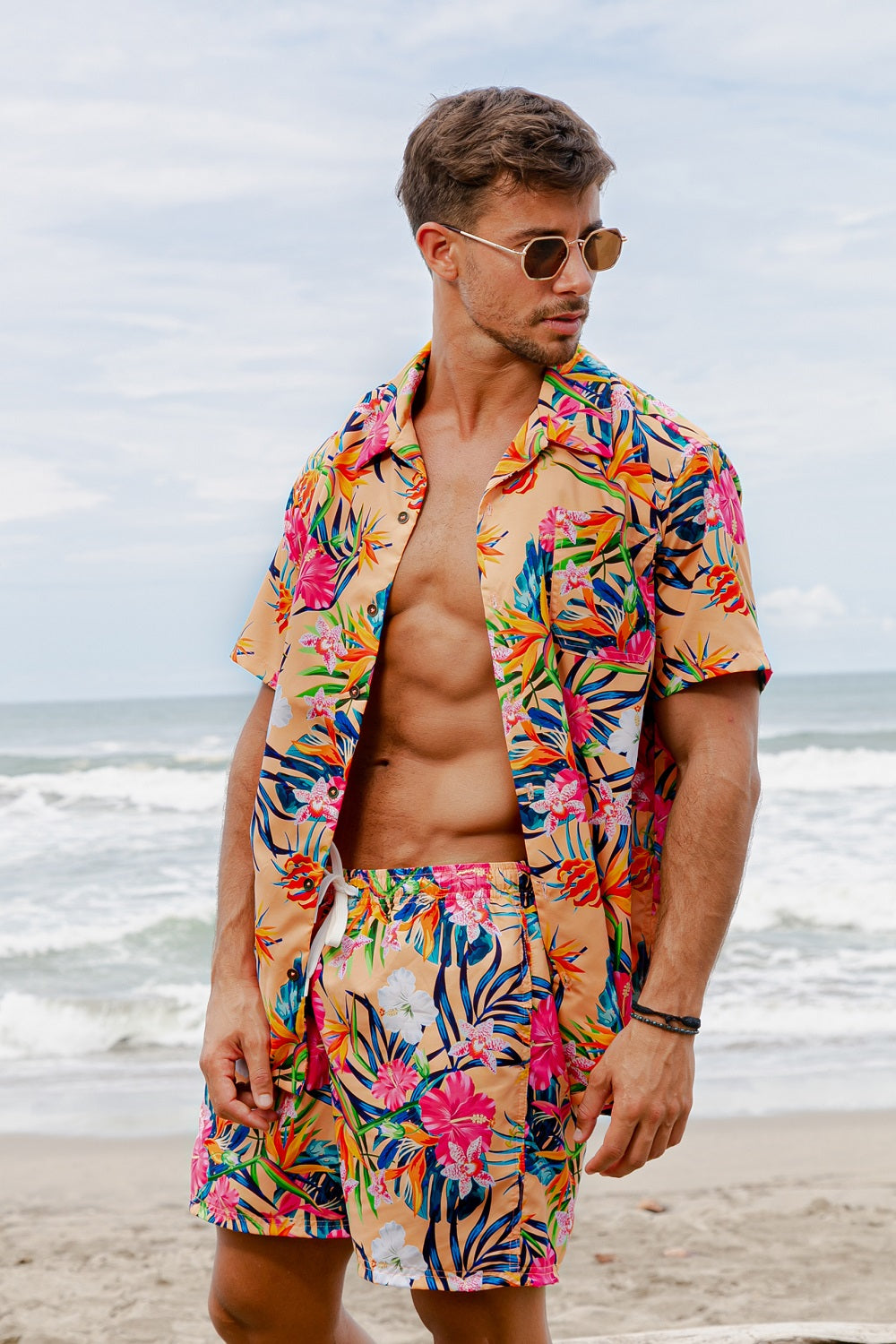 Caballero camisa Aloha