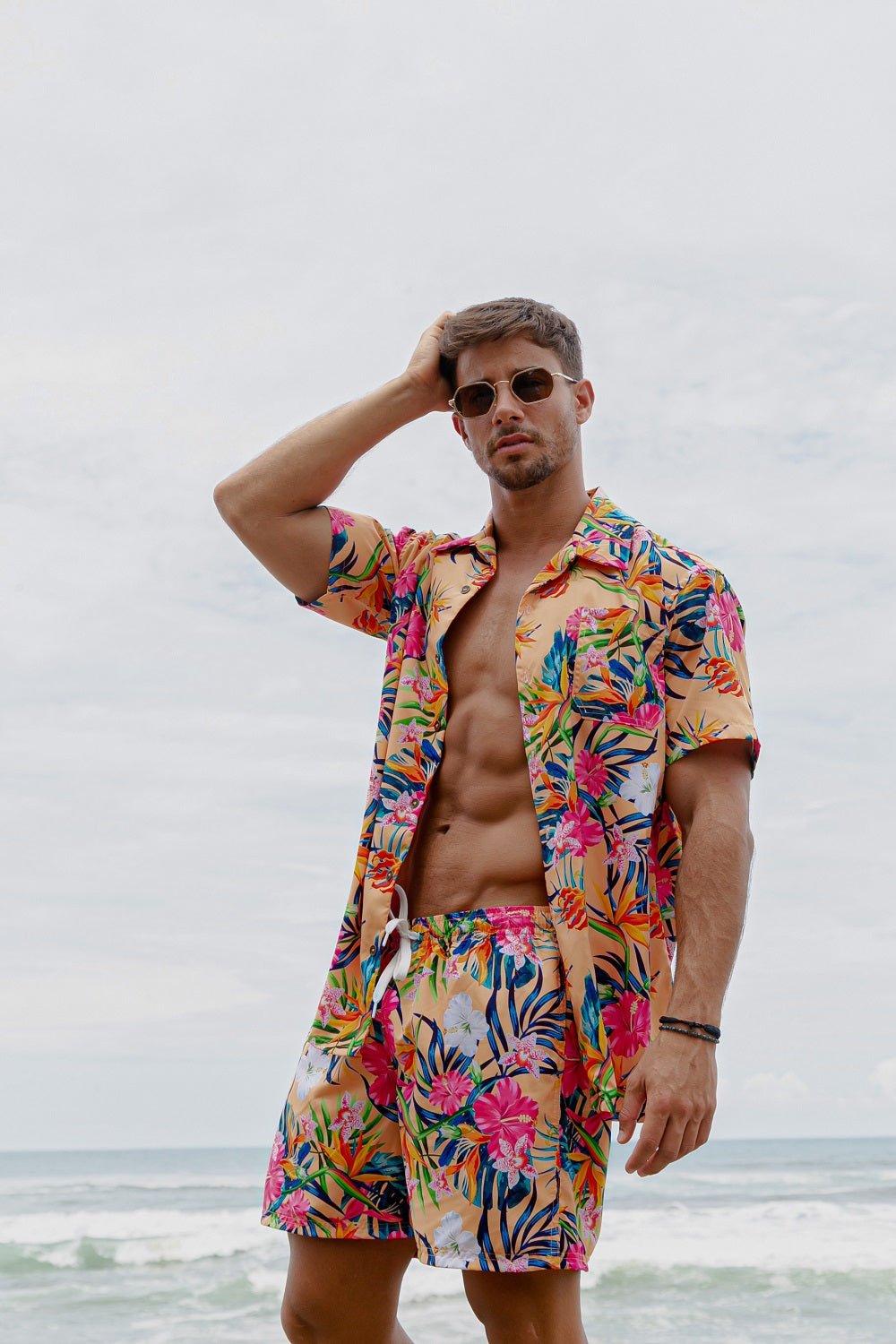 Caballero camisa Aloha