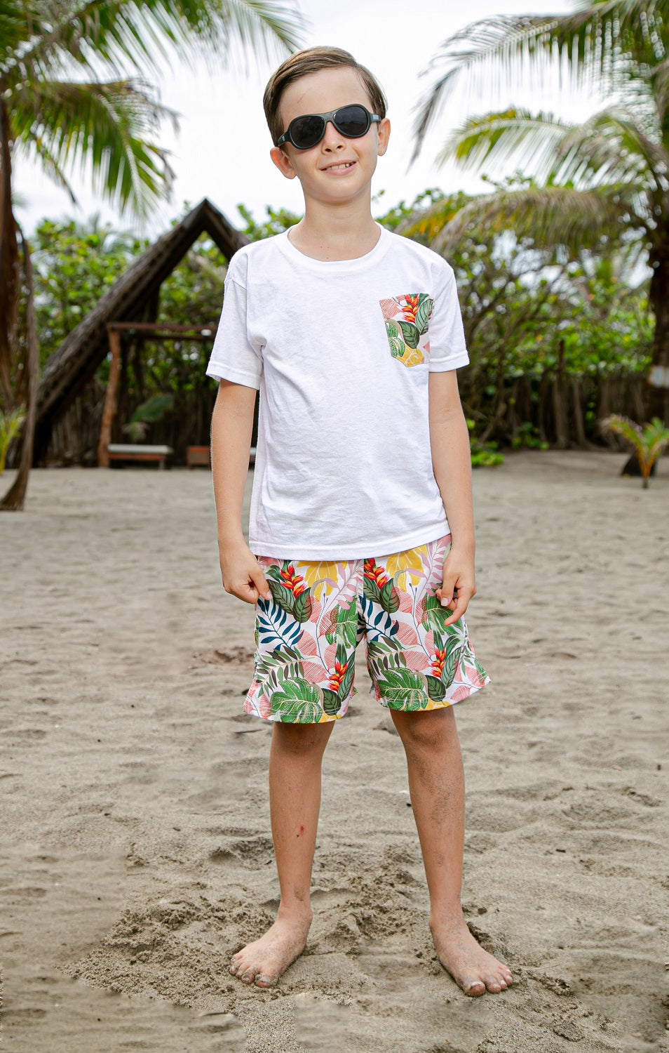 Personalized boy's t-shirt Tropicalia