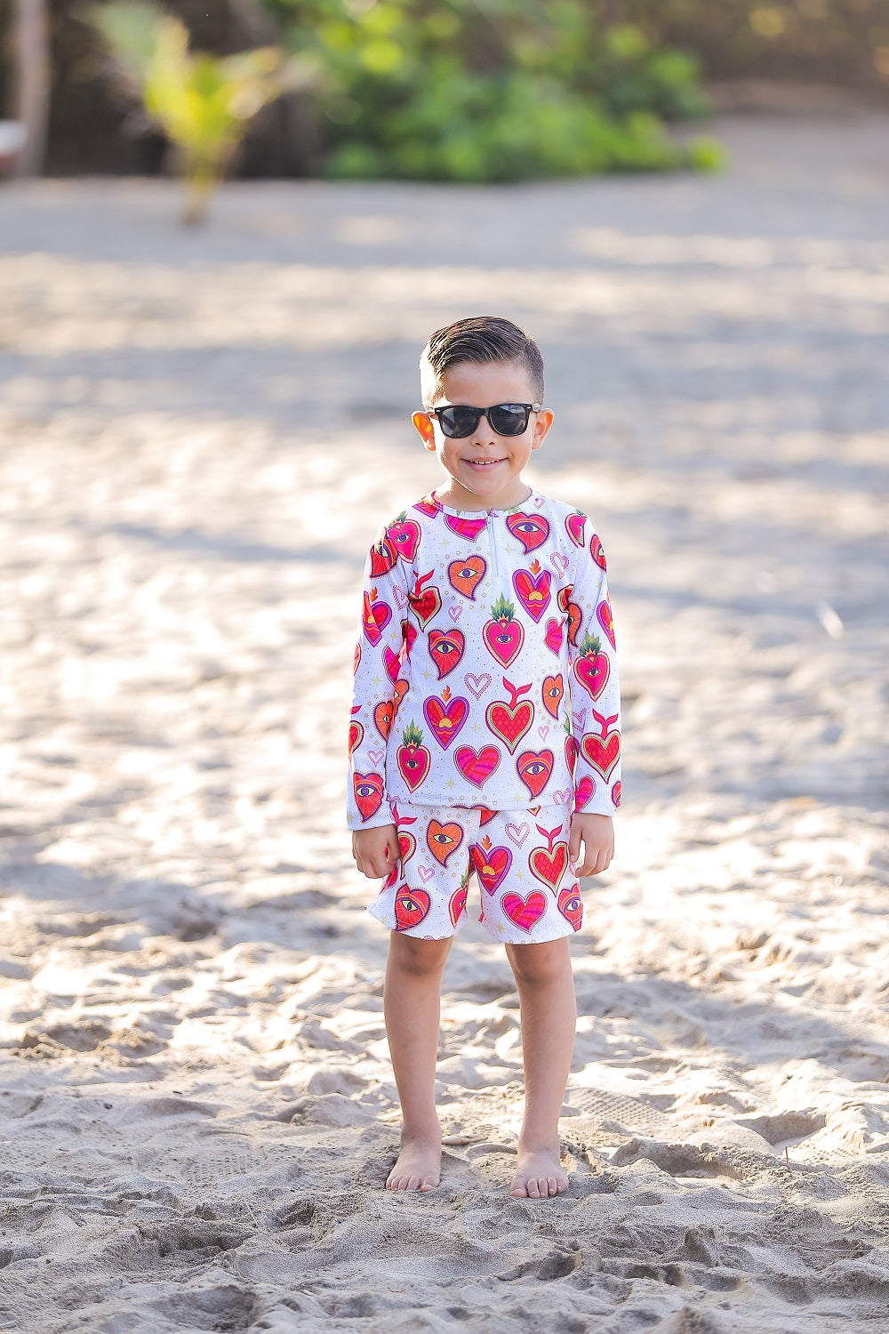 Rashguard niño Milagritos Mexicanos Blanco - El short se vende por separado
