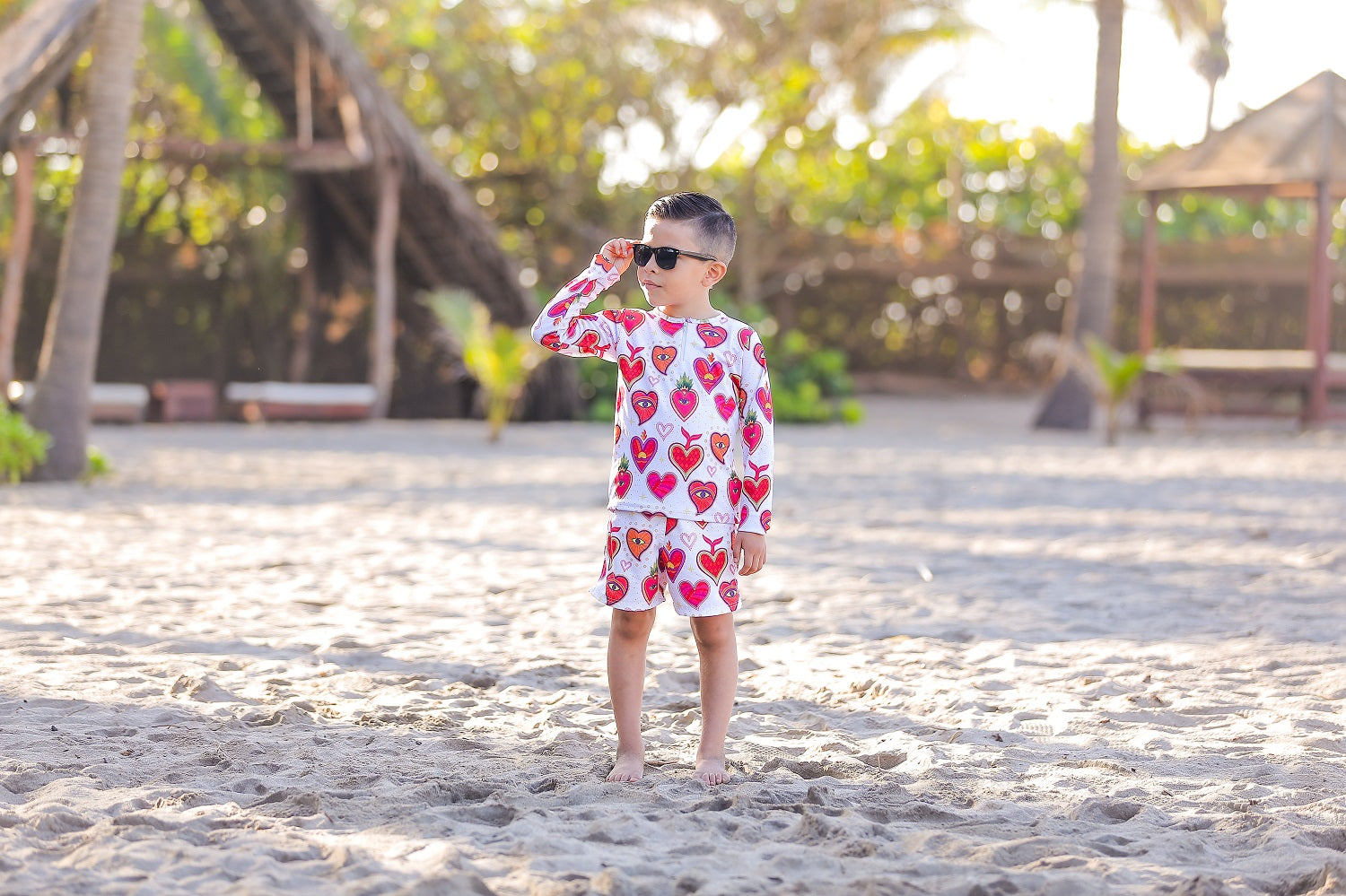 Rashguard niño Milagritos Mexicanos Blanco - El short se vende por separado