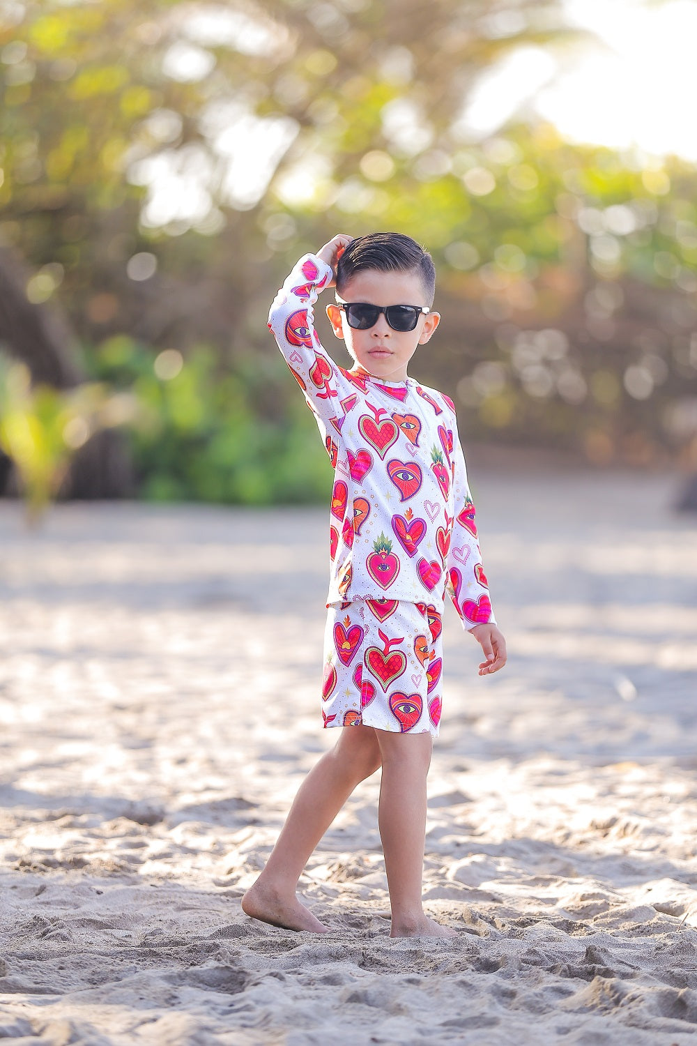 Rashguard niño Milagritos Mexicanos Blanco - El short se vende por separado