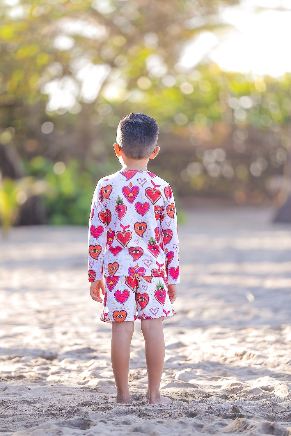 Rashguard niño Milagritos Mexicanos Blanco - El short se vende por separado