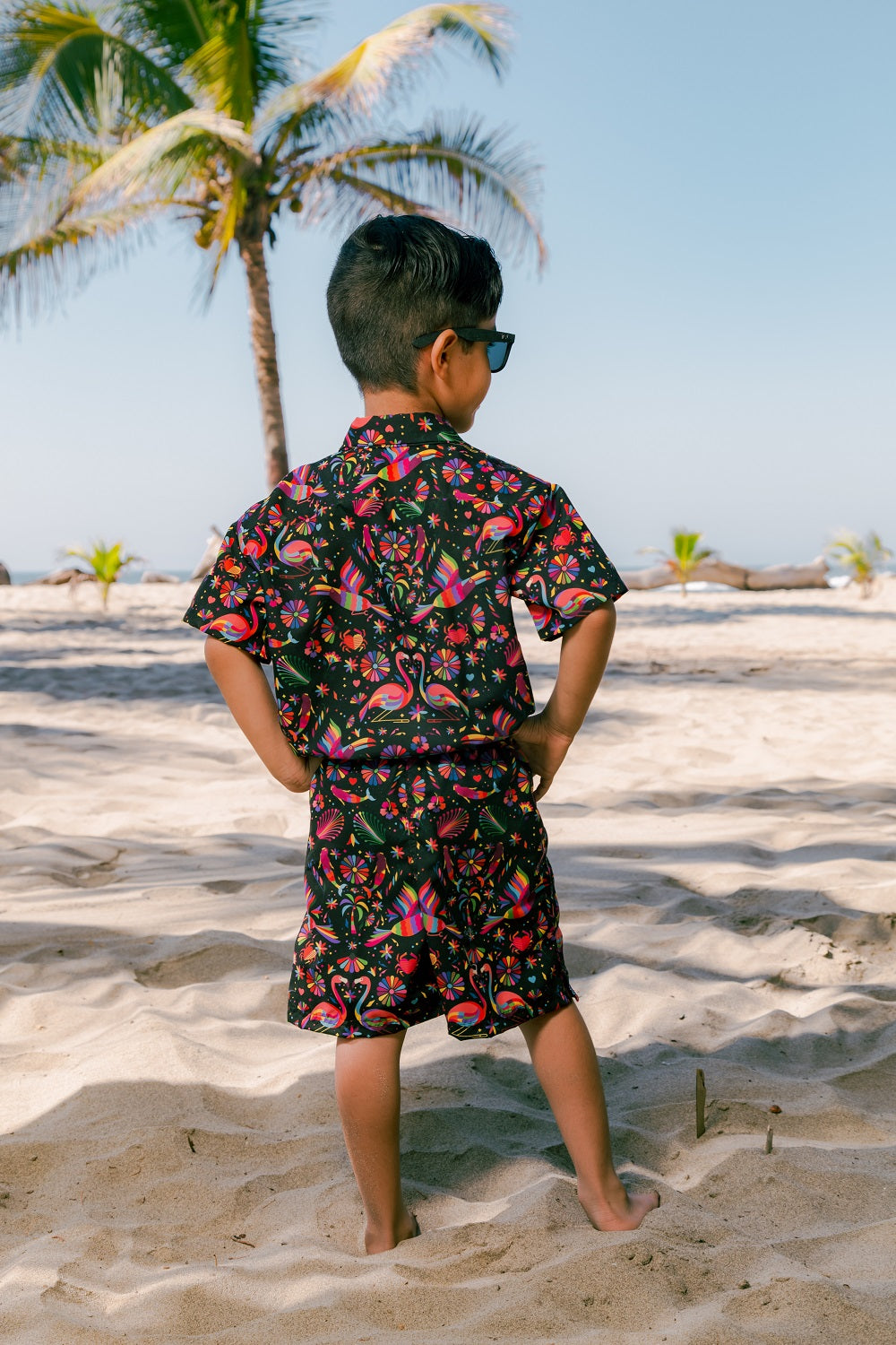 Camisa resort niño Tenango del mar Negro