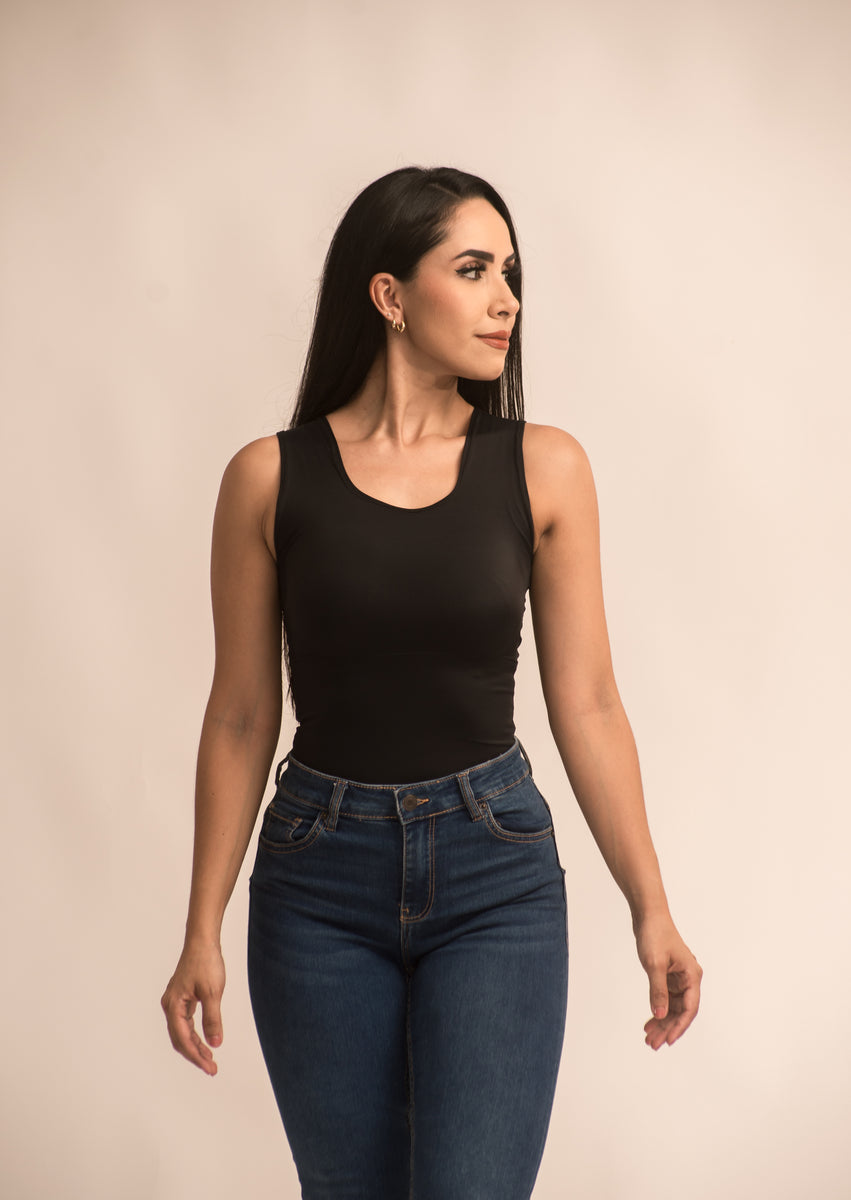 Body Reductor negro tirantes – Playa Bendita Swimwear